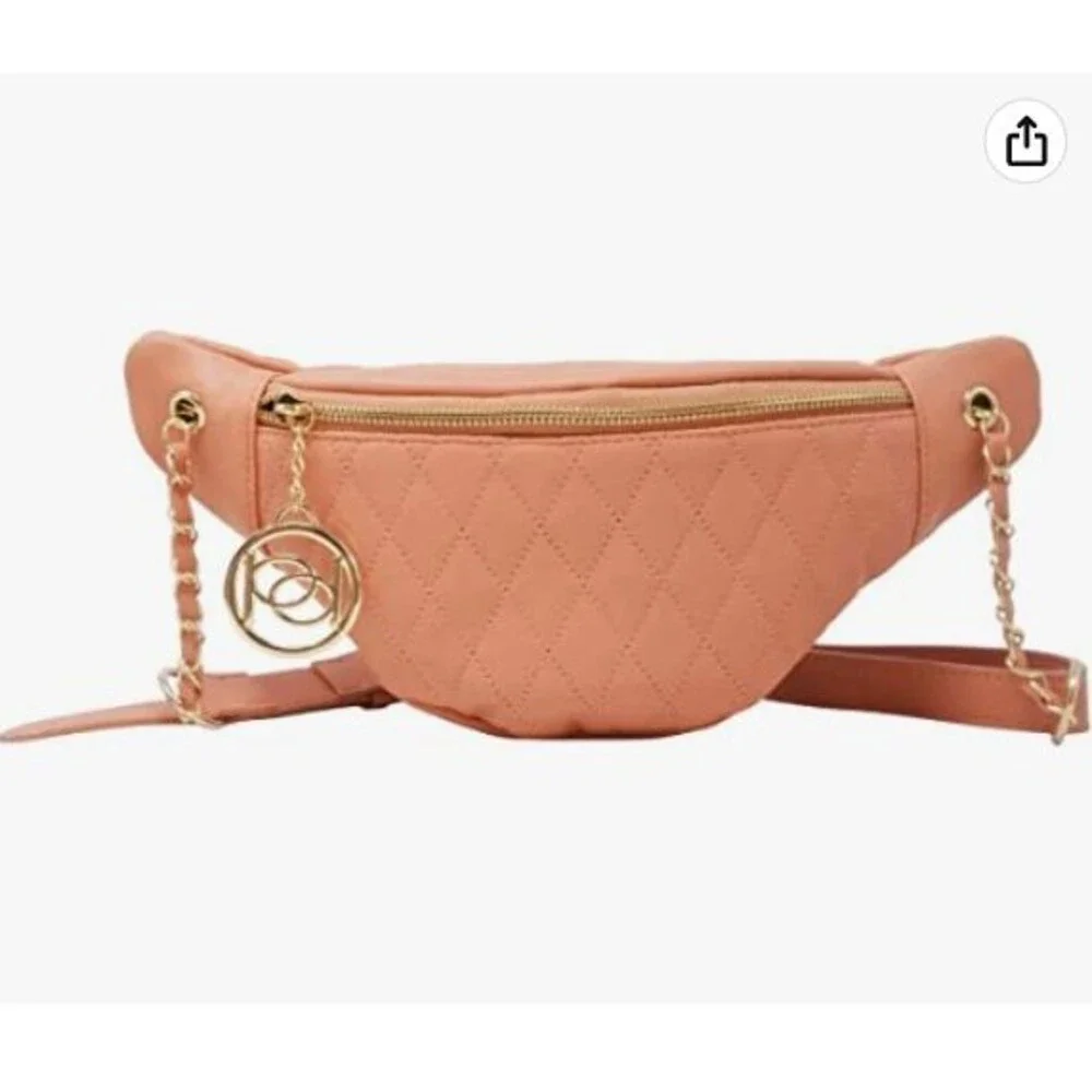 Bebe Women’s Purse Handbags, Crossbody, Authentic Sling Apricot Color NEW
